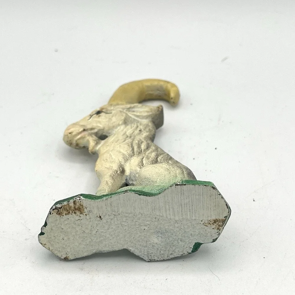 Vintage John Wright Cast Iron Billy Goat Figural Bottle Opener 1947